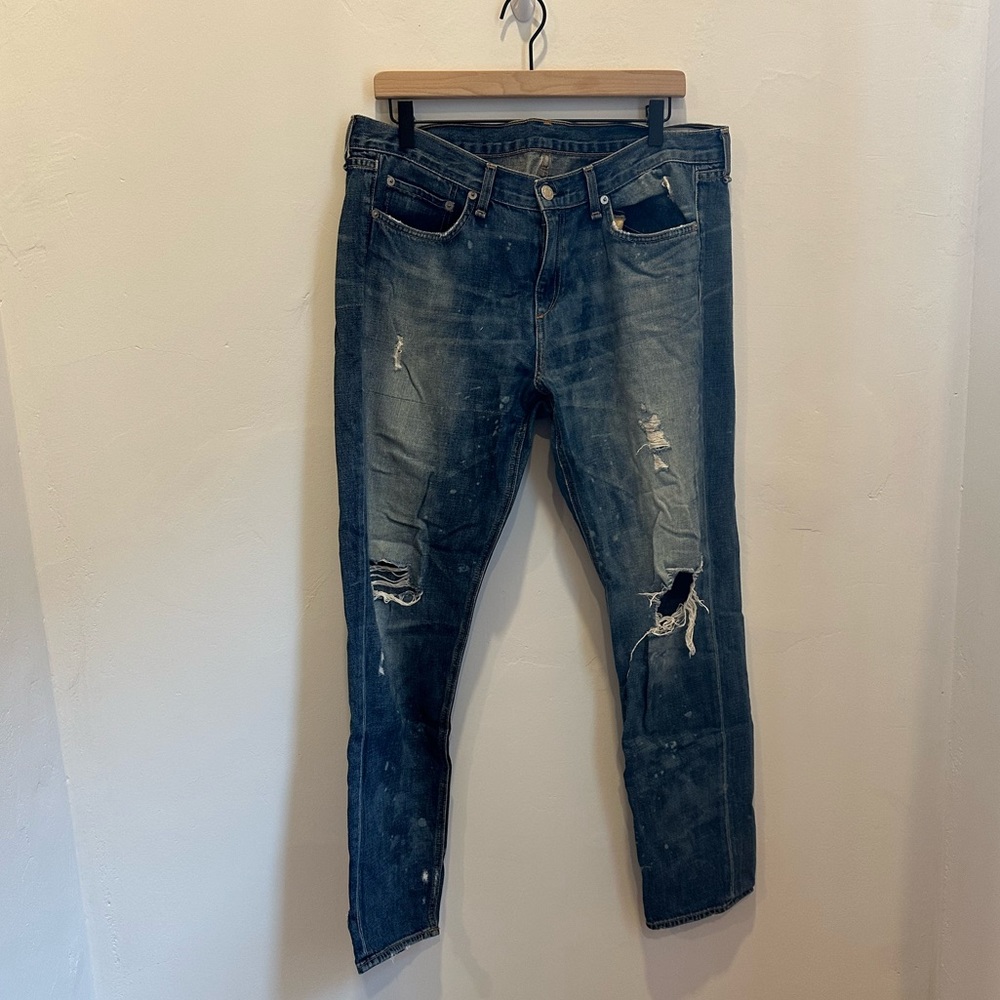 Rag & Bone 100% cotton distressed boyfriend jeans - Size 31